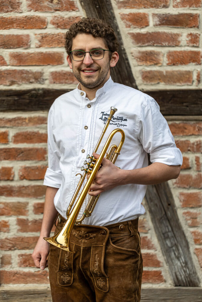 Kevin Reinsch an der Trompete