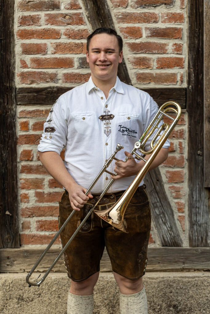 Robin Hribal an der Posaune
