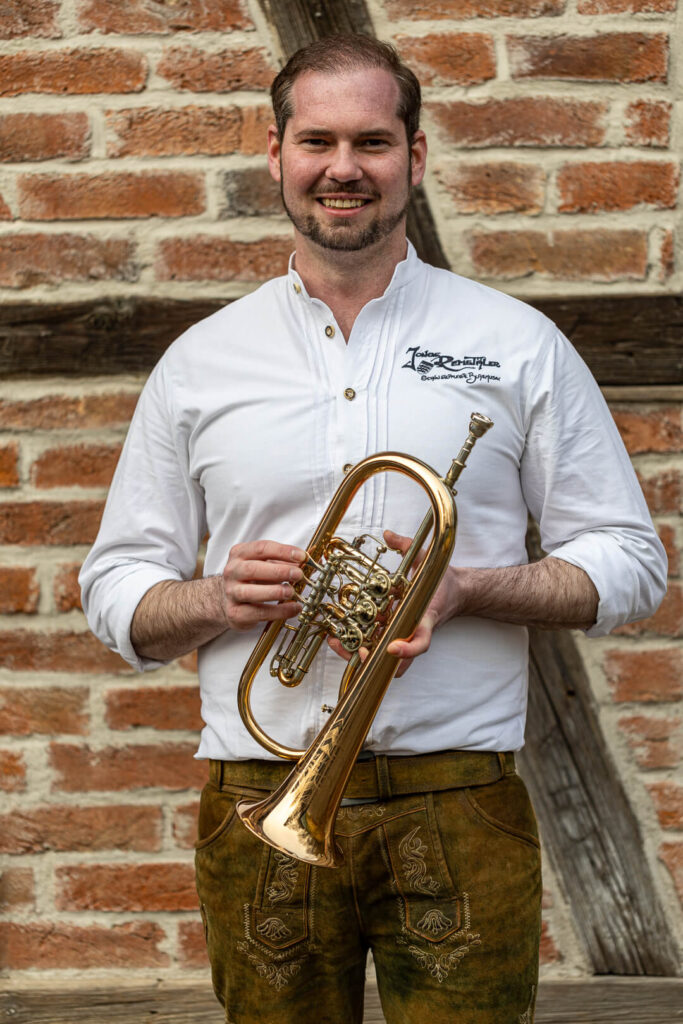 Sebastian Scharmach am Flügelhorn